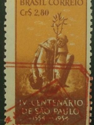Selo postal comemorativo do Brasil de 1953 - C 293 MCC