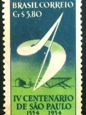 Selo postal comemorativo do Brasil de 1953 - C 295 M