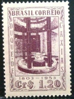 Selo postal do Brasil de 1953 Mausoléu 1