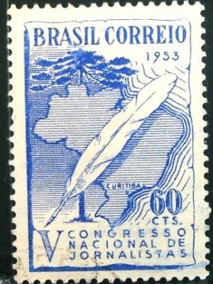 Selo posttal Comemorativo do Brasil de 1953 - C 312 U