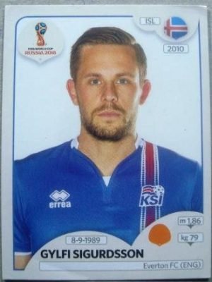 Figurinha nº 304 - Seleção da Islândia - Gylfi Sigurðsson