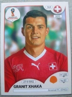 Figurinha nº 381- Copa da Russia 2018 - Granit Xhacar