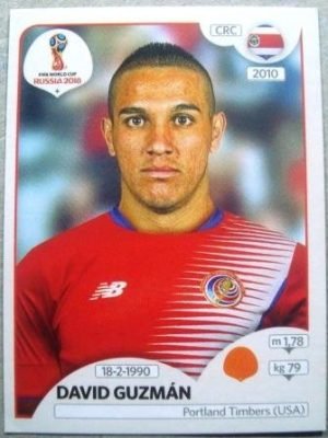 Figurinha nº 407 - Seleção da Costa Rica - David Alberto Guzmán Pérez