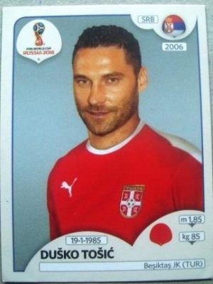 Figurinha nº 419 - Seleção da Sérvia - David Alberto Guzmán Pérez - volante