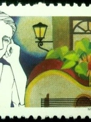 Selo postal do Brasil de 1977 Noel Rosa