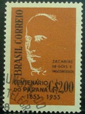 Selo postal Comemorativo do Brasil de 1954 - C 325