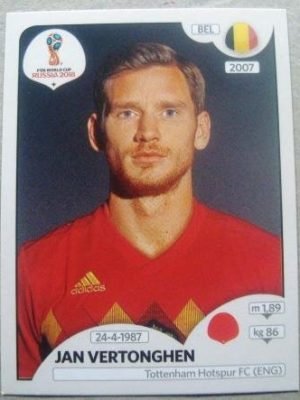 Figurinha nº 517 - Copa do Mundo Fifa 2018 - Jan Bert Lieve Vertonghen