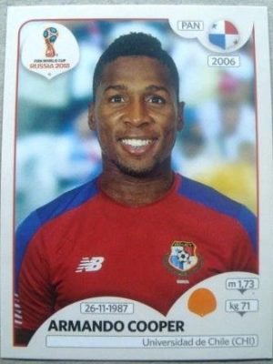 Figurinha nº 545 - Copa do Mundo Fifa 2018 - Armando Enrique Cooper Whitaker
