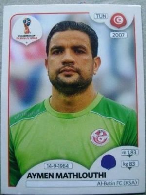 Figurinha nº 554 - Copa do Mundo Fifa 2018 - Aymen Mathlouthi