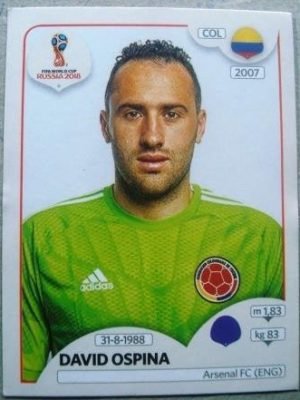 Figurinha nº 634 - Copa do Mundo Fifa 2018 - David Ospina Ramírez