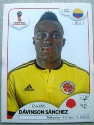 Figurinha nº 638 - Copa do Mundo Fifa 2018 - Davinson Sánchez Mina