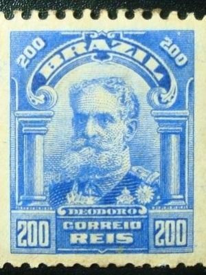 Selo postal do Brasil de 1916 Deodoro da Fonseca bobina N