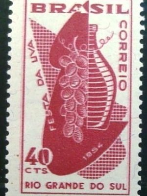 Selo postal Comemorativo do Brasil de 1954 - C 335