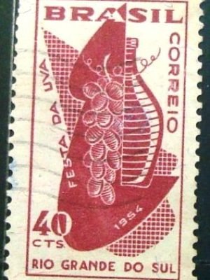 Selo postal Comemorativo do Brasil de 1954 - C 335 U