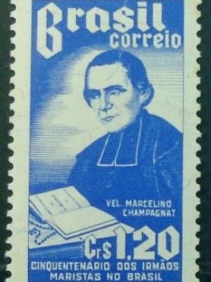 Selo postal Comemorativo do Brasil de 1954 - C 340 N