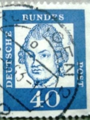 Selo postal da Alemanha de 1961 Gotthold Ephraim Lessing - 355 Uy