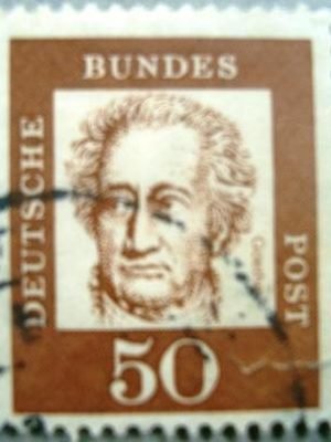 Selo postal da Alemanha de 1961 Johann Wolfgang von Goethe - 356 Uy