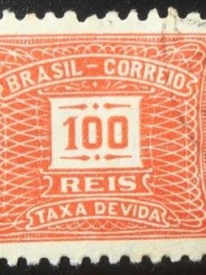 Selo postal do Brasil de 1942 Taxa Devida 100