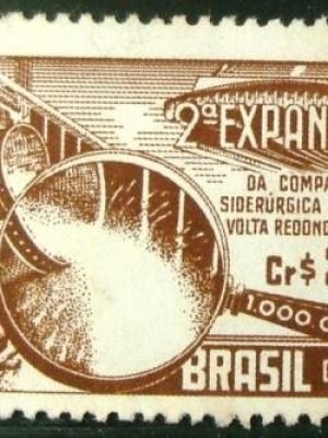 Selo postal Comemorativo do Brasil de 1957 - C 385 N