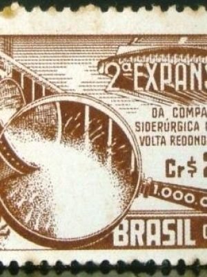 Selo postal Comemorativo do Brasil de 1957 - C 385 U