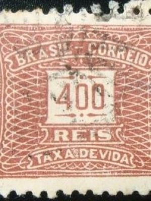 Selo postal do Brasil de 1942 Taxa Devida Horizontal 400
