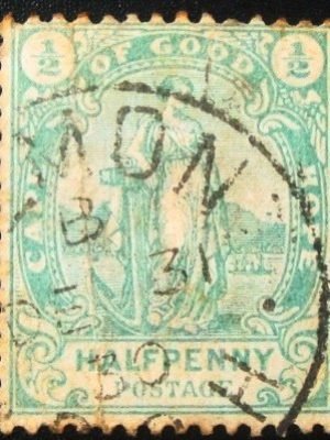 Selo postal do Cabo da Boa Esperança de 1898 Hope