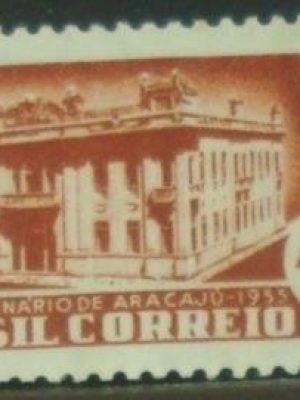 Selo postal de 1955 Centenário da Cidade de Aracajú - C 360 N