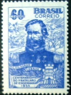 Selo postal comemorativo do Brasil de 1955 - C 372 N