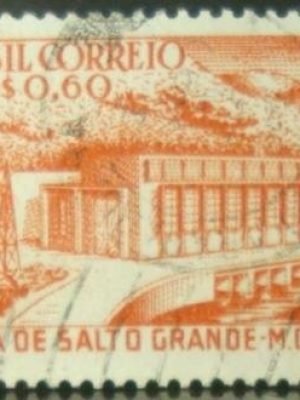 Selo postal comemorativo do Brasil de 1956 - C 373 U