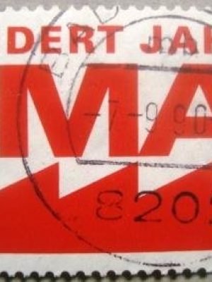 Selo postal da Alemanha de 1990 Centenary of Labour Day - 1599 U