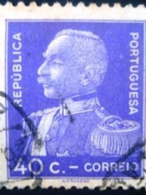 Selo postal de Portugal de 1934 General Antonio Oscar Carmona - 556 U