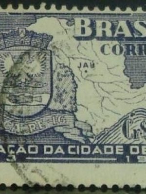 Selo posttal Comemorativo do Brasil de 1953 - C 304 U