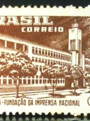 Selo postaldo Brasil de 1958 Imprensa Oficial