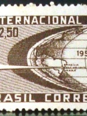 Selo postal do Brasil de 1958 Conferência de Investimentos -