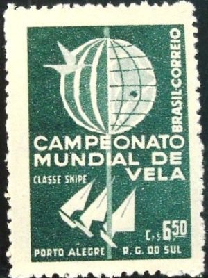 Selo postal de 1959 Mundial de Vela