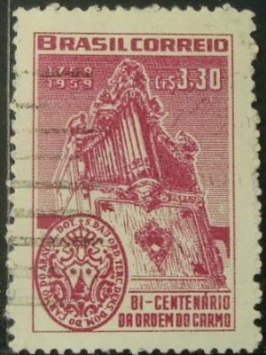 Selo postal Comemorativo do Brasil de 1959 - C 435 U