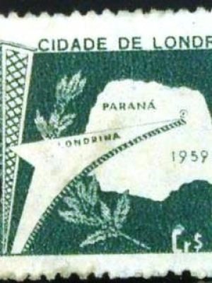 Selo postal de 1959 Londrina - C 438 U