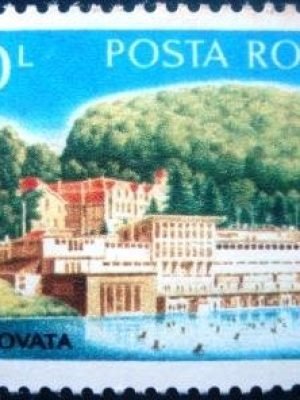 Selo postal da Romenia de 1971 Sovata health spa - 2239 U
