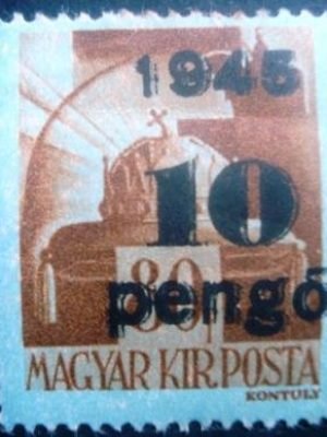 Selo postal da Hungria de 1945 St. Elizabeth - 672 N