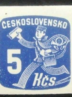Selo postal da Tchecoslováquia de 1945 Carteiro 5