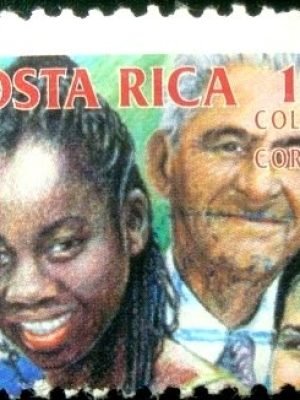 Selo postal da Costa Rica de 2002 People from Costa Rica