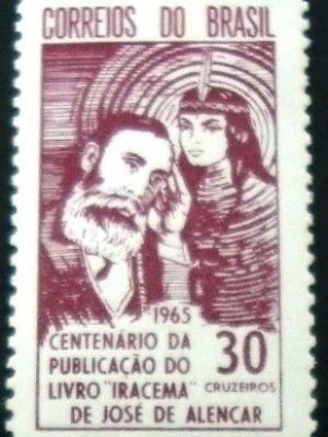 Selo postal do Brasil de 1965 Iracema M