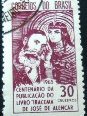 Selo postal do Brasil de 1965 Iracema M1D