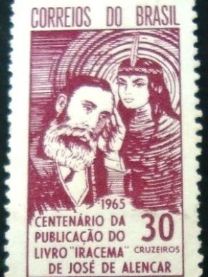 Selo postal do Brasil de 1965 Iracema N