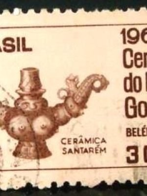 Selo Comemorativo do Brasil de 1966 - C 555 U