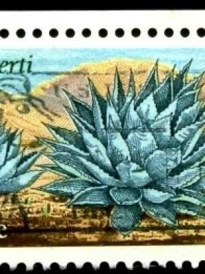 Selo postal dos Estados Unidos de 1981 Desert Plants Agave U