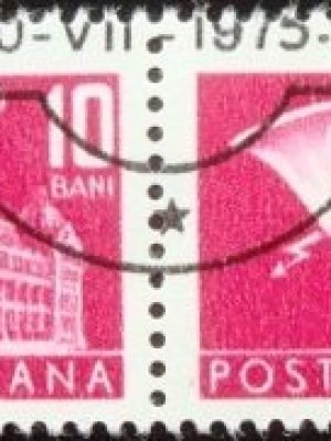 Se-tenant da Romênia de 1967 General Post Office 10