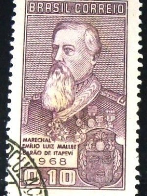 Selo postal do Brasil de 1968 Barão de Itapevi - C 604 N1D