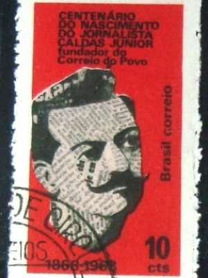 Selo postal do Brasil de 1968 Francisco V. Caldas Jr