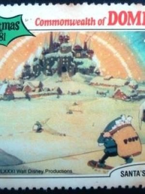 Selo postal Dominica 1981 Scenes of Christmas